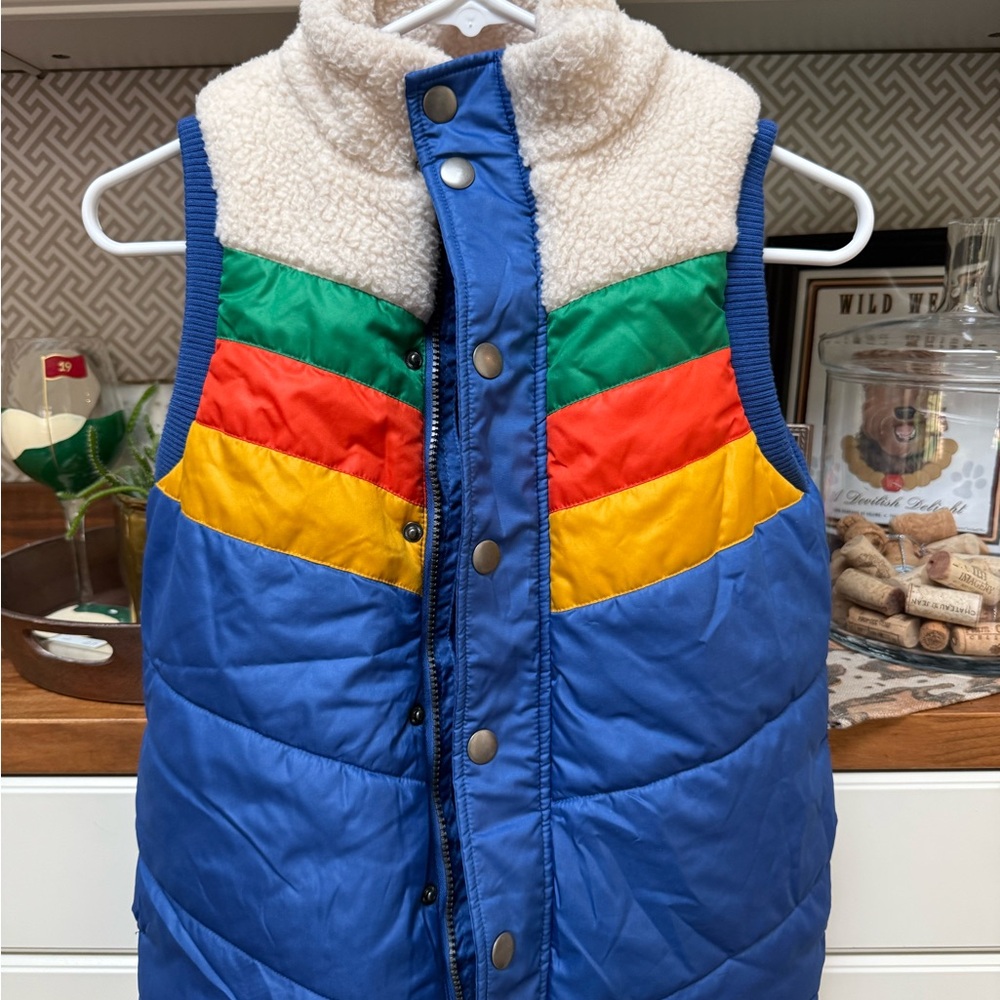 Cat & Jack Blue Multicolor Kids Puffer Vest